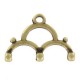 Cymbal ™ DQ metal ending Lakos III for 8/0 beads - Antique bronze